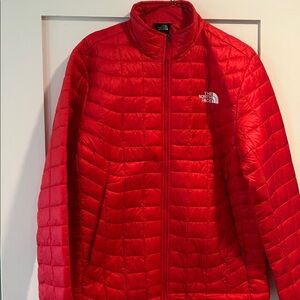 The North Face Red Thermoball Quilted Puffer Jacket